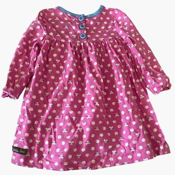 Matilda Jane Joyful Joyful Dress Make Believe Kitty Cats Size 12-18 Months Very - Picture 2 of 5